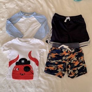 Bundle of Boys Tops and Shorts